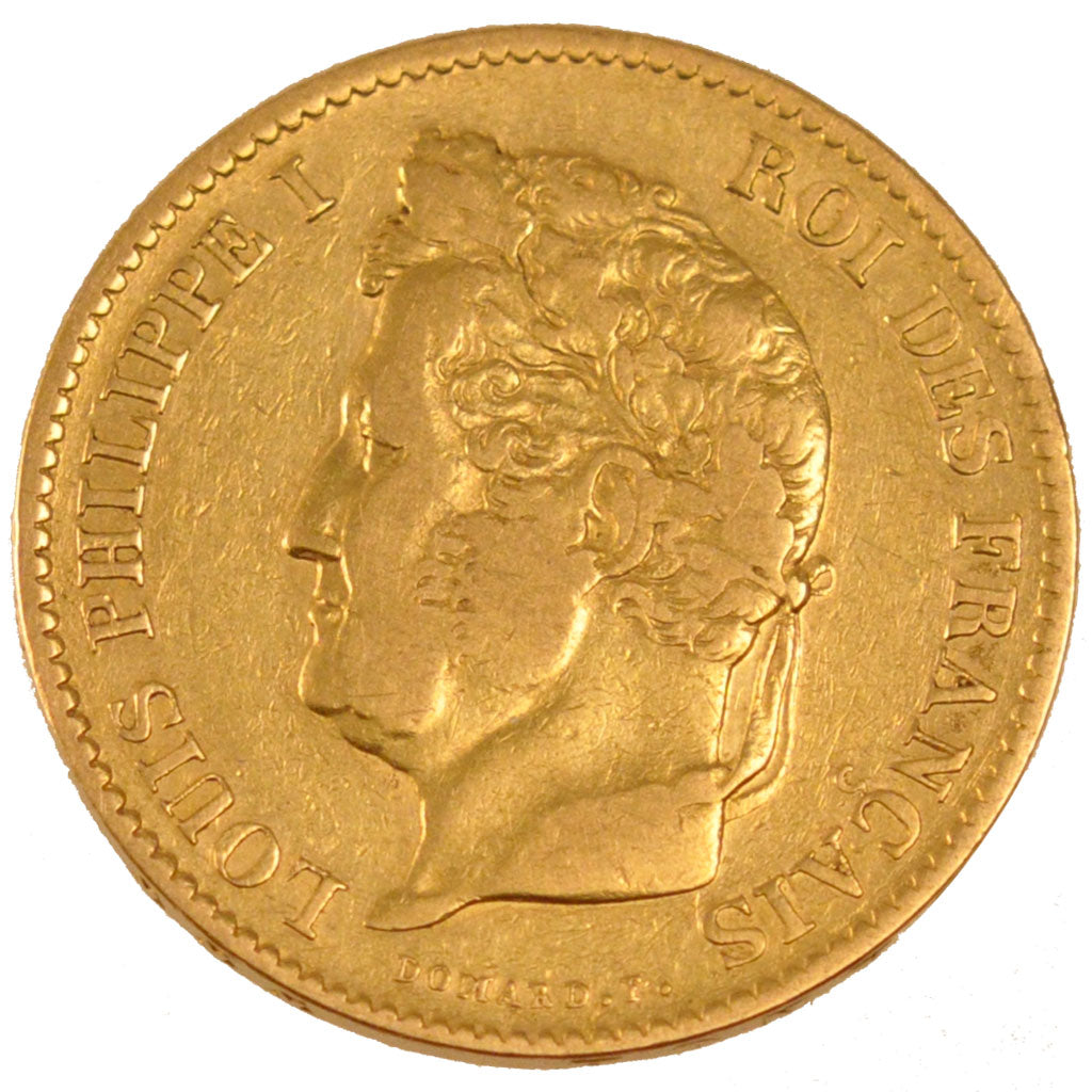 FRANCE, Louis-Philippe, 40 Francs, 1833, Paris, KM #747.1, EF(40-45), Gold,...