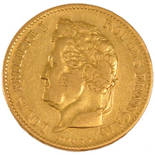 FRANCE, Louis-Philippe, 40 Francs, 1833, Paris, KM #747.1, EF(40-45), Gold,...