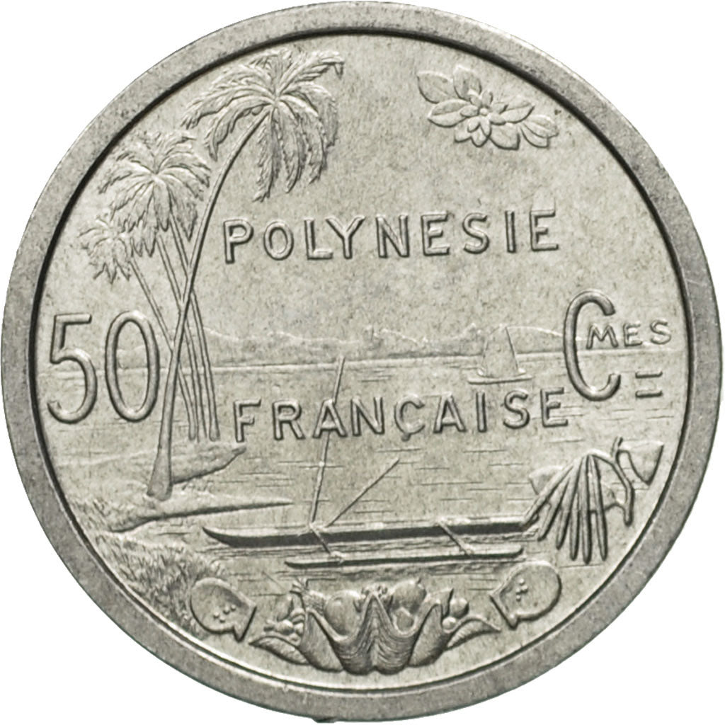 Moneta, Polinesia francese, 50 Centimes, 1965, SPL, Alluminio, KM:1
