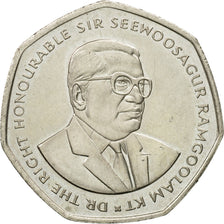 Coin, Mauritius, 10 Rupees, 1997, AU(55-58), Copper-nickel, KM:61