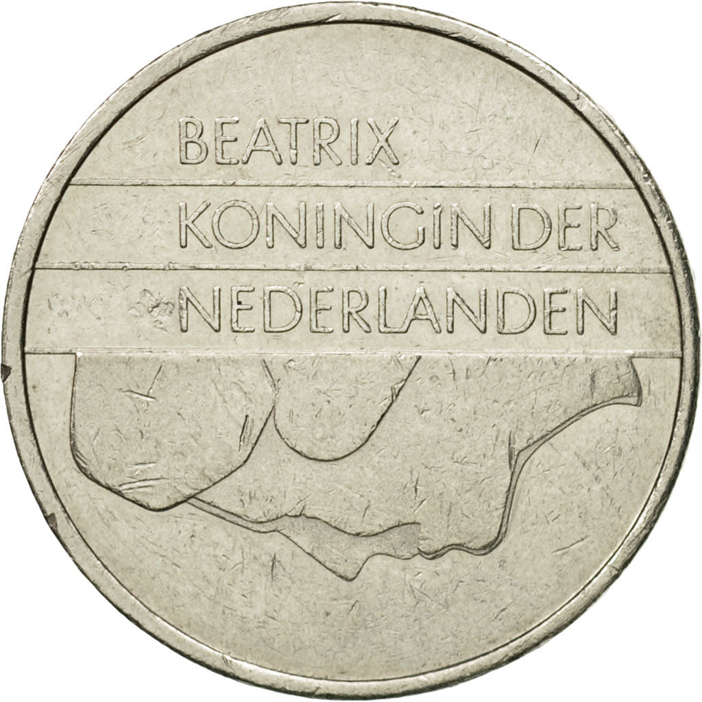 Munten, Nederland, Beatrix, Gulden, 1987, FR, Nickel, KM:205