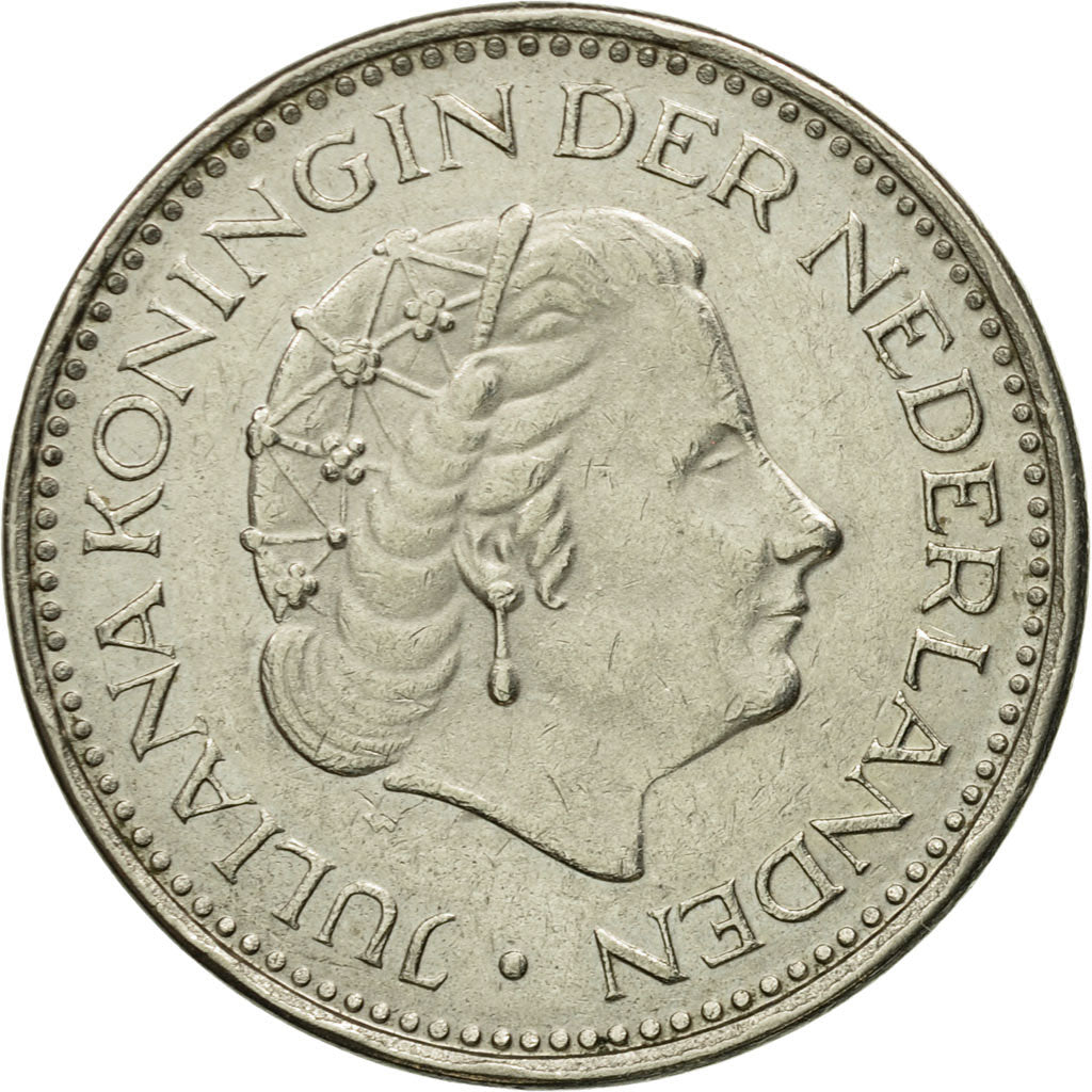 Coin, Netherlands, Juliana, Gulden, 1973, VF(20-25), Nickel, KM:184a