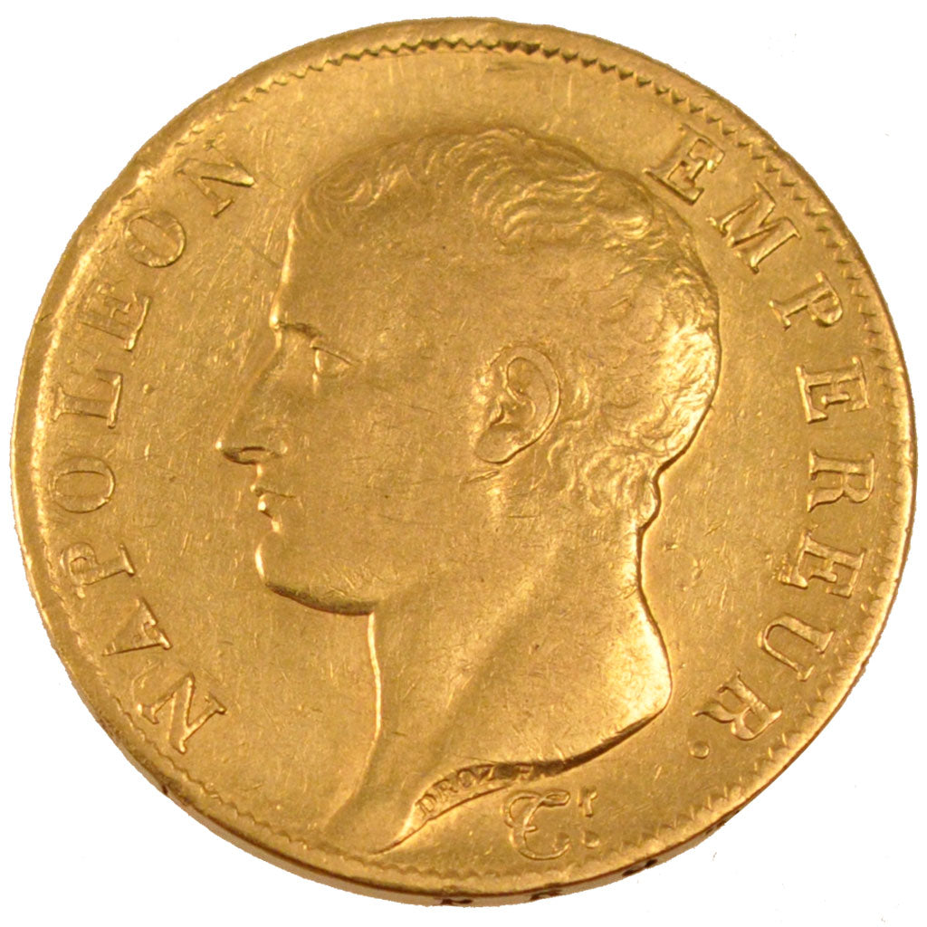 FRANCE, Napoléon I, 40 Francs, 1806, Paris, KM #675.1, EF(40-45), Gold, Gadoury 