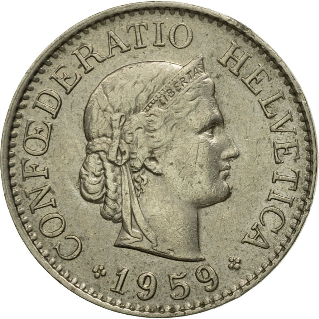 Monnaie, Suisse, 10 Rappen, 1959, Bern, TTB, Copper-nickel, KM:27