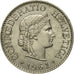 Moneta, Svizzera, 10 Rappen, 1961, Bern, BB+, Rame-nichel, KM:27