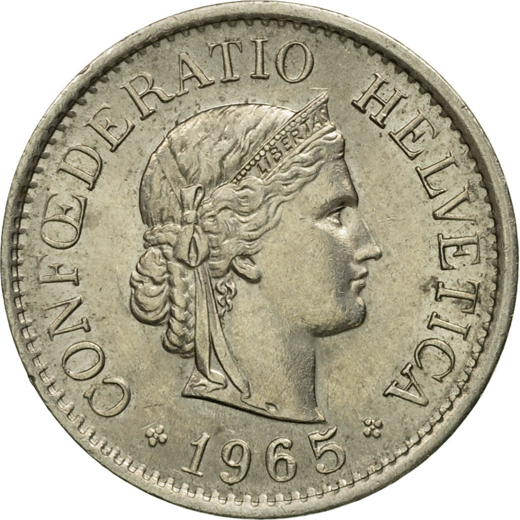 Monnaie, Suisse, 10 Rappen, 1965, Bern, SUP, Copper-nickel, KM:27