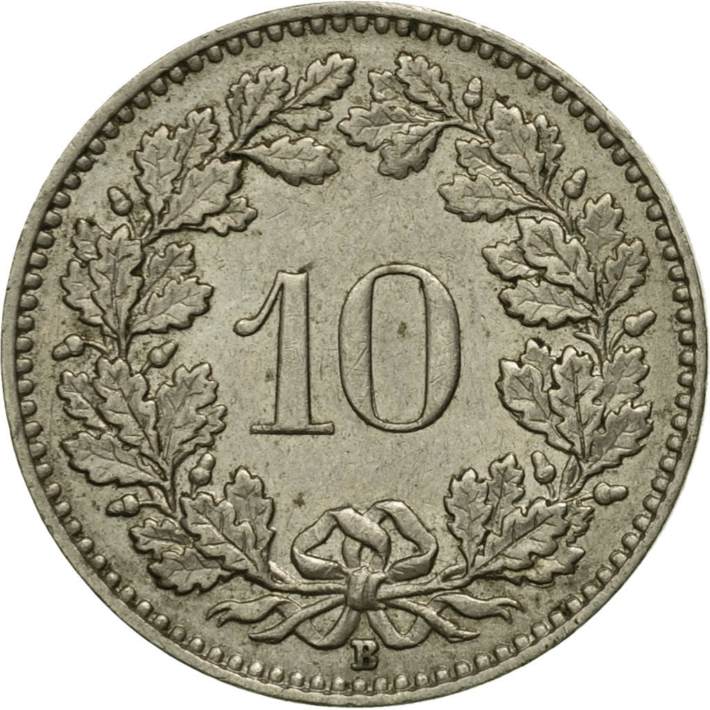 Coin, Switzerland, 10 Rappen, 1959, Bern, VF(20-25), Copper-nickel, KM:27