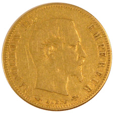 Francia, 5 Francs, 1856, Paris, BB, Oro, Gadoury:1001