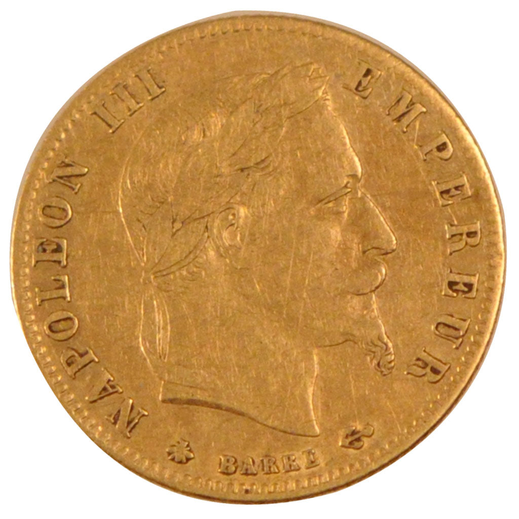 FRANCE, Napoléon III, 5 Francs, 1864, Paris, KM #803.1, EF(40-45), Gold, Gadoury