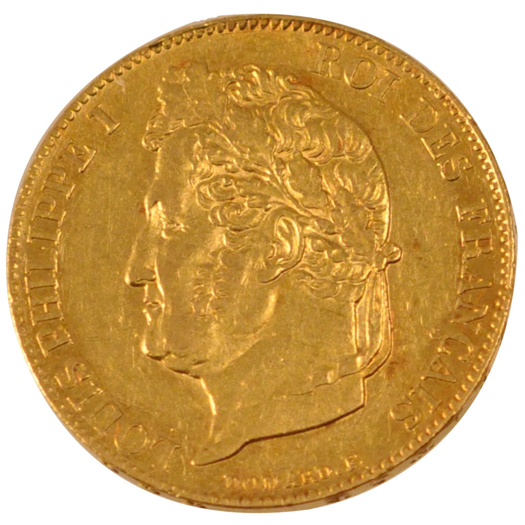 FRANCE, Louis-Philippe, 20 Francs, 1847, Paris, KM #750.1, AU(55-58), Gold,...