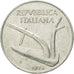 Moneta, Włochy, 10 Lire, 1974, Rome, VF(20-25), Aluminium, KM:93