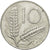 Coin, Italy, 10 Lire, 1974, Rome, VF(20-25), Aluminum, KM:93
