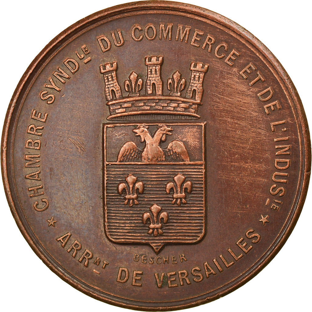 France, Token, Chambre du Commerce et de l'Industrie de Versailles, 1872