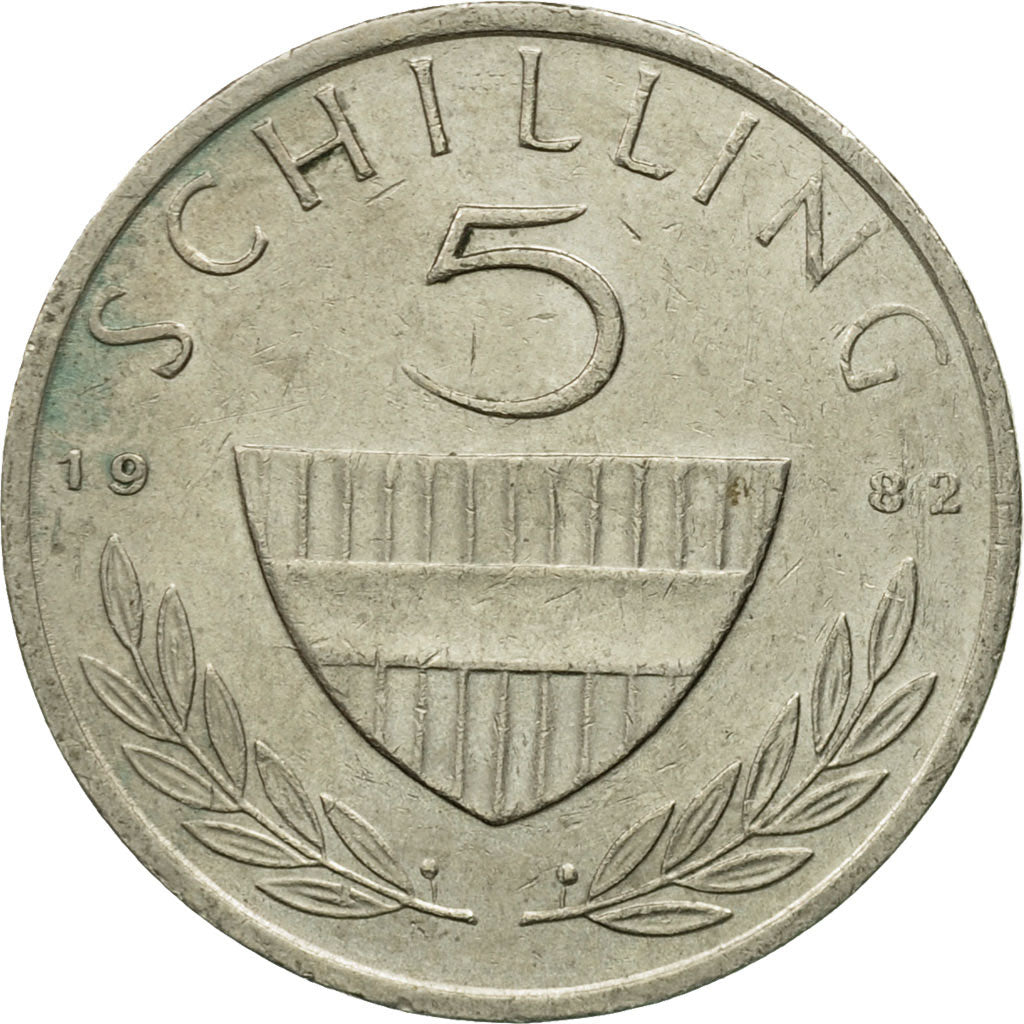 Coin, Austria, 5 Schilling, 1982, VF(20-25), Copper-nickel, KM:2889a