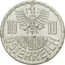 Coin, Austria, 10 Groschen, 1994, Vienna, EF(40-45), Aluminum, KM:2878