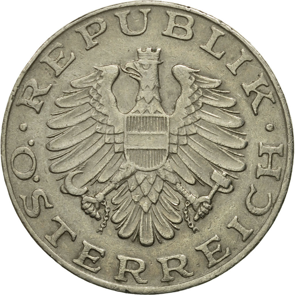 Coin, Austria, 10 Schilling, 1975, VF(20-25), Copper-Nickel Plated Nickel