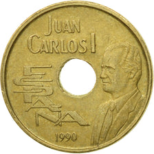 Coin, Spain, Juan Carlos I, 25 Pesetas, 1990, Madrid, VF(30-35)