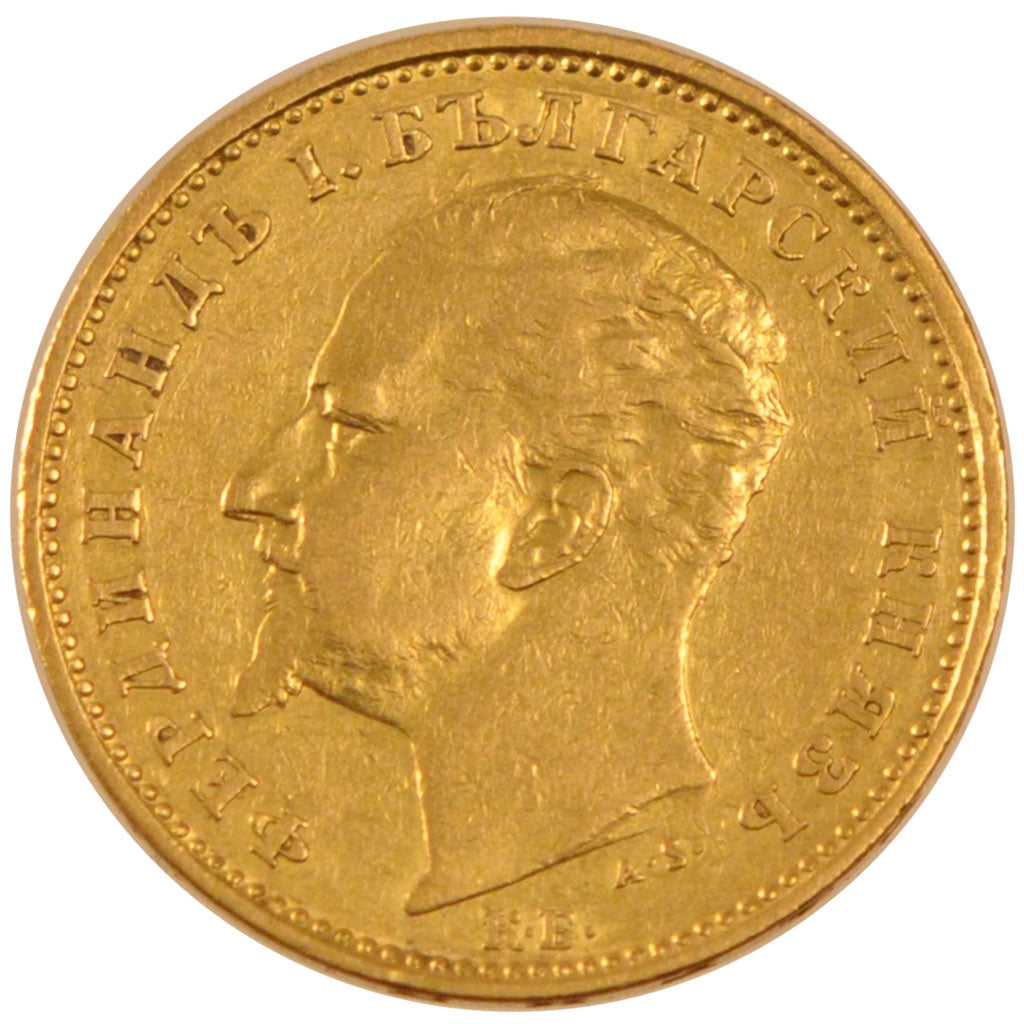 BULGARIA, 20 Leva, 1894, Kormoczbanya, KM #20, EF(40-45), Gold, 6.41