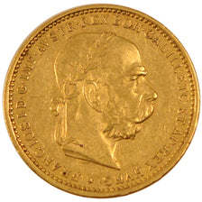 AUSTRIA, 20 Corona, 1893, KM #2806, AU(55-58), Gold, 21, 6.76