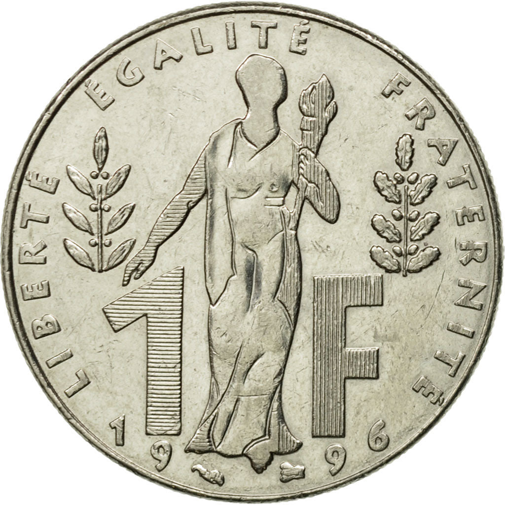 Münze, Frankreich, Jacques Rueff, Franc, 1996, Paris, VZ, Nickel, KM:1160