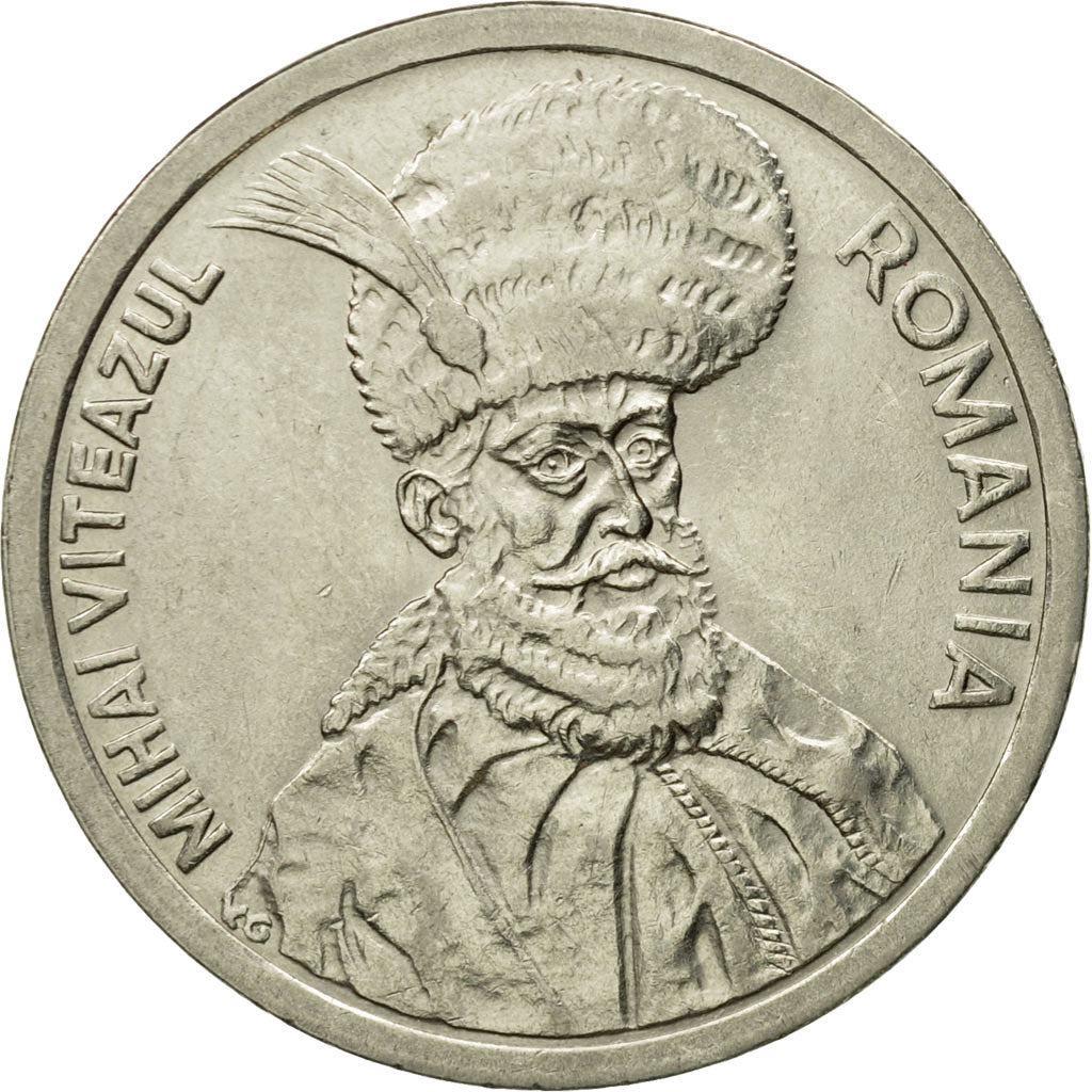 Coin, Romania, 100 Lei, 1994, AU(55-58), Nickel plated steel, KM:111