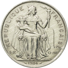 Coin, French Polynesia, 5 Francs, 1984, Paris, MS(60-62), Aluminum, KM:12