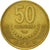 Coin, Costa Rica, 50 Colones, 1997, EF(40-45), Brass, KM:231