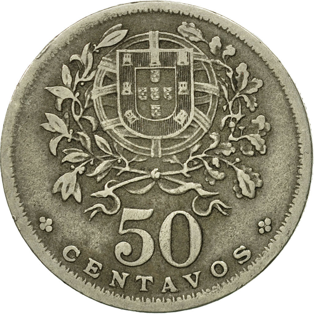 Münze, Portugal, 50 Centavos, 1944, S+, Copper-nickel, KM:577