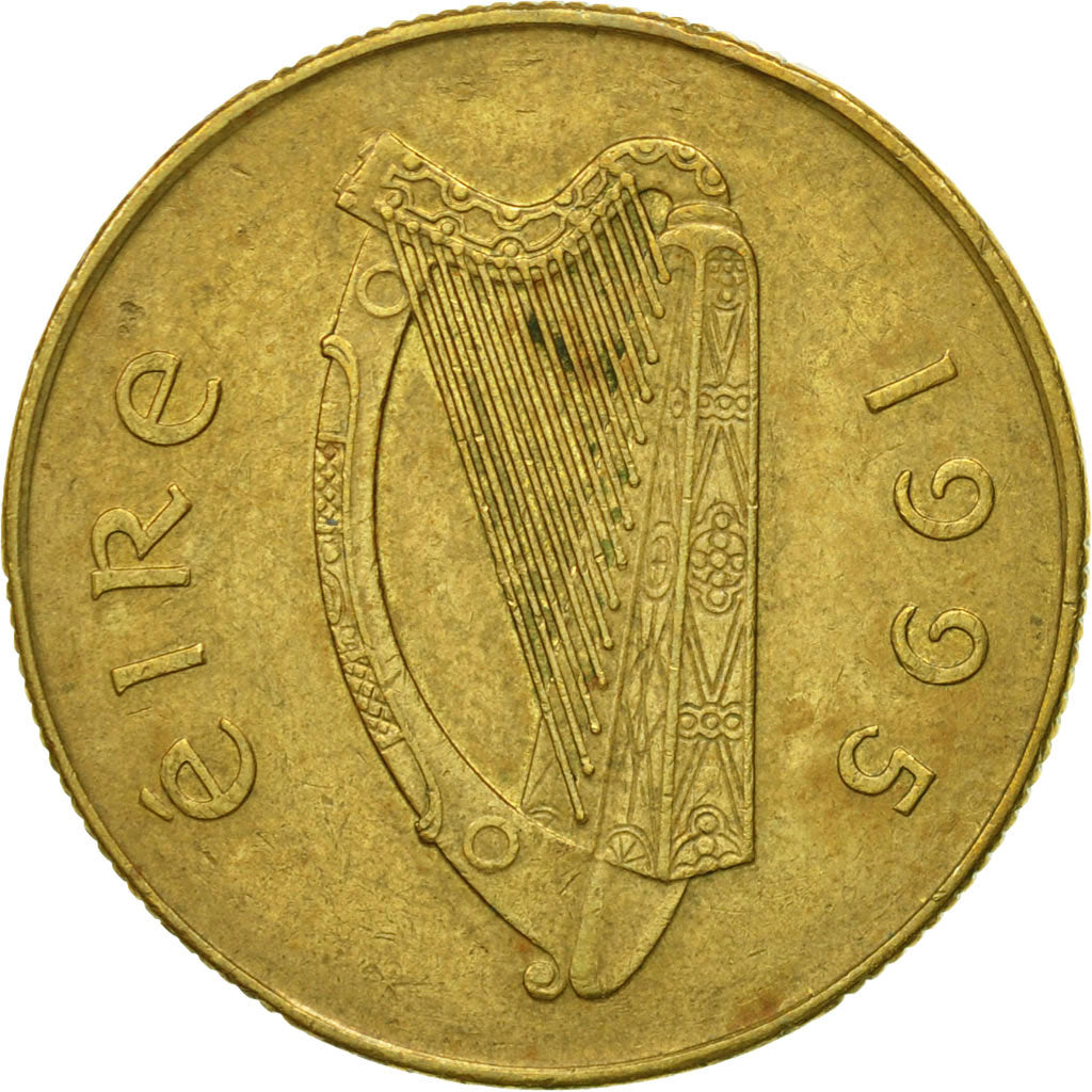 Monnaie, IRELAND REPUBLIC, 20 Pence, 1995, TB, Nickel-Bronze, KM:25