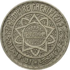 Moneta, Marocco, Mohammed V, 10 Francs, 1366, Paris, BB, Rame-nichel, KM:44