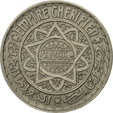 Coin, Morocco, Mohammed V, 10 Francs, 1366, Paris, EF(40-45), Copper-nickel