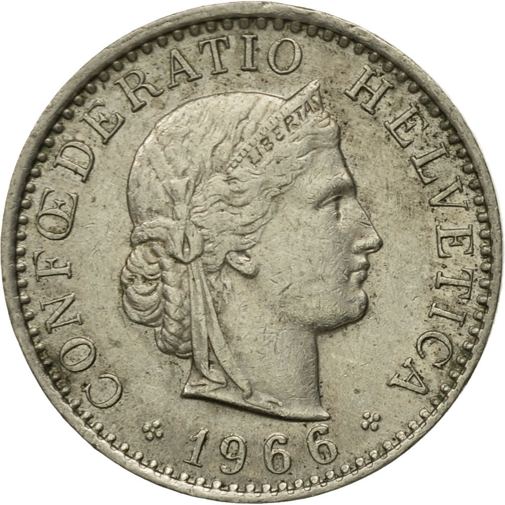 Monnaie, Suisse, 20 Rappen, 1966, Bern, TB+, Copper-nickel, KM:29a