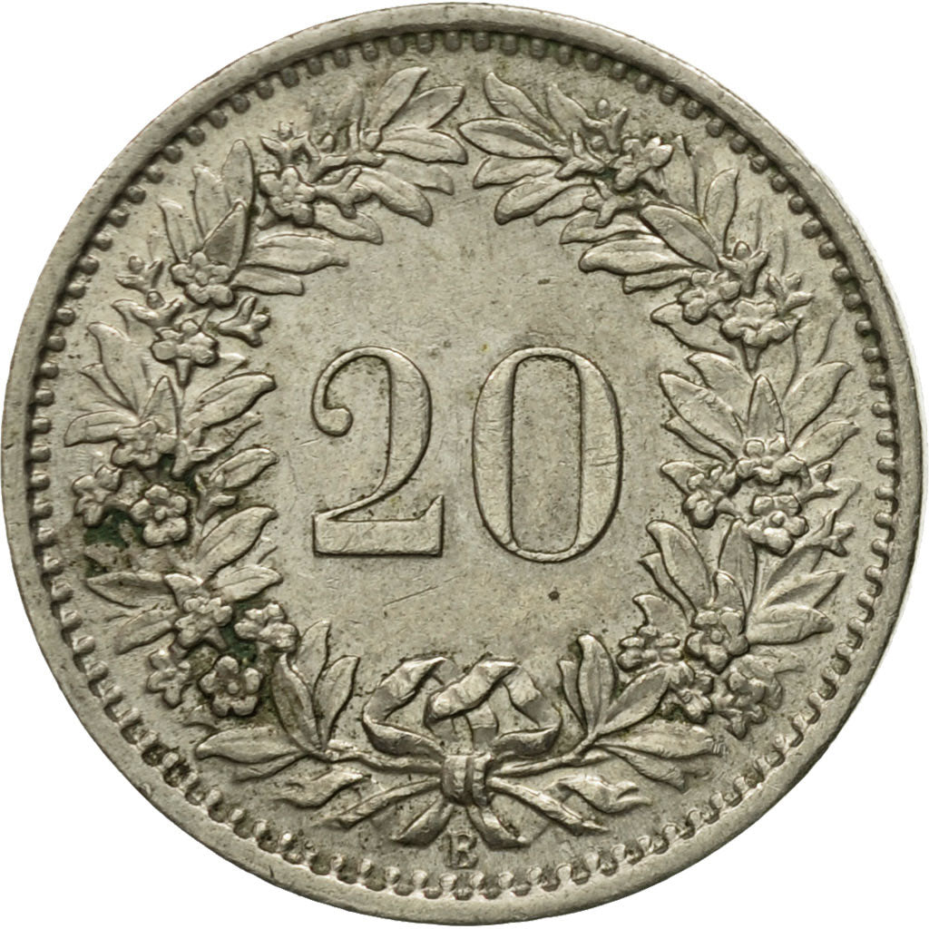 Monnaie, Suisse, 20 Rappen, 1966, Bern, TB+, Copper-nickel, KM:29a