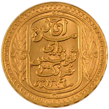 TUNISIA, 100 Francs, 1930, Paris, KM #257, AU(55-58), Gold, 6.54