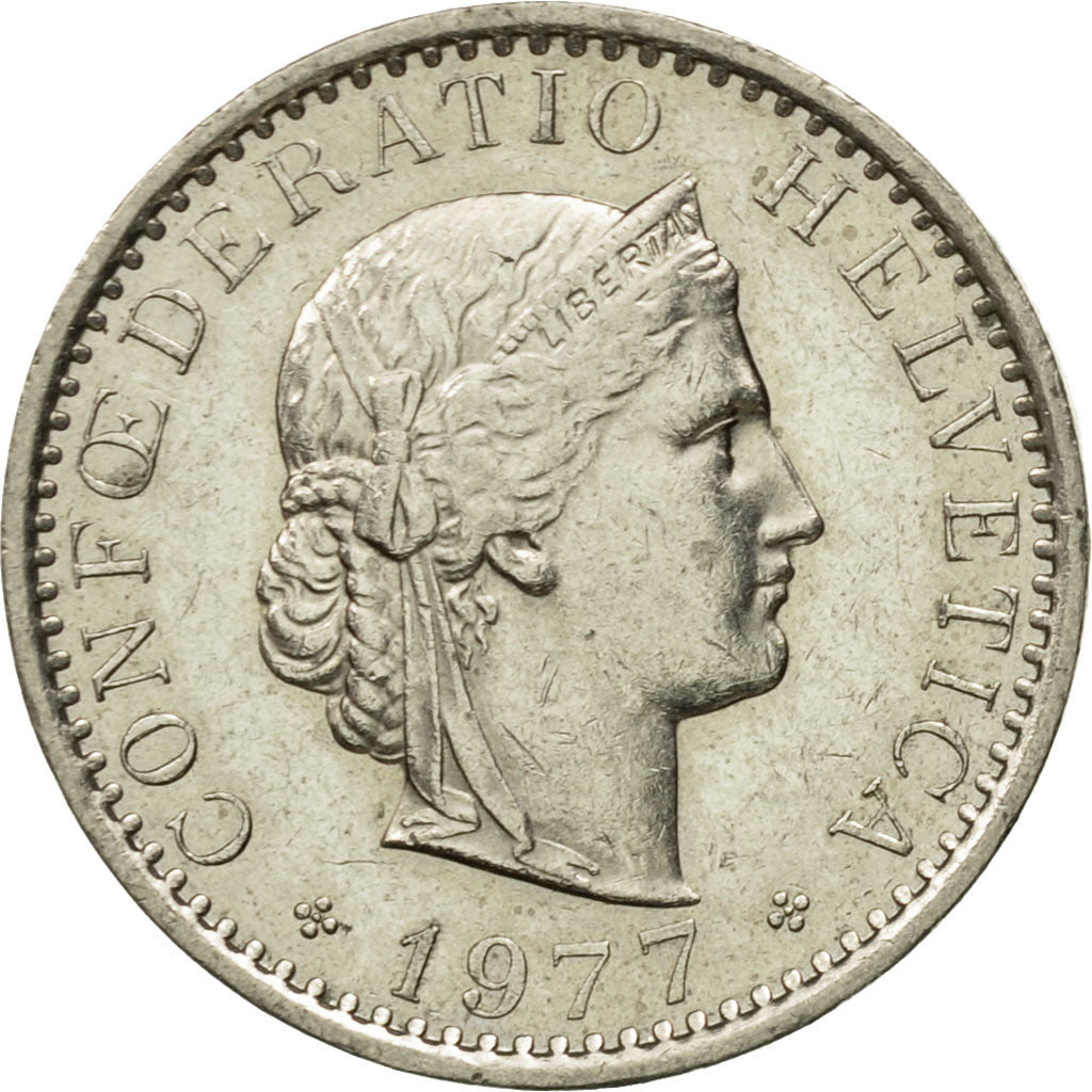 Monnaie, Suisse, 20 Rappen, 1977, Bern, TTB, Copper-nickel, KM:29a