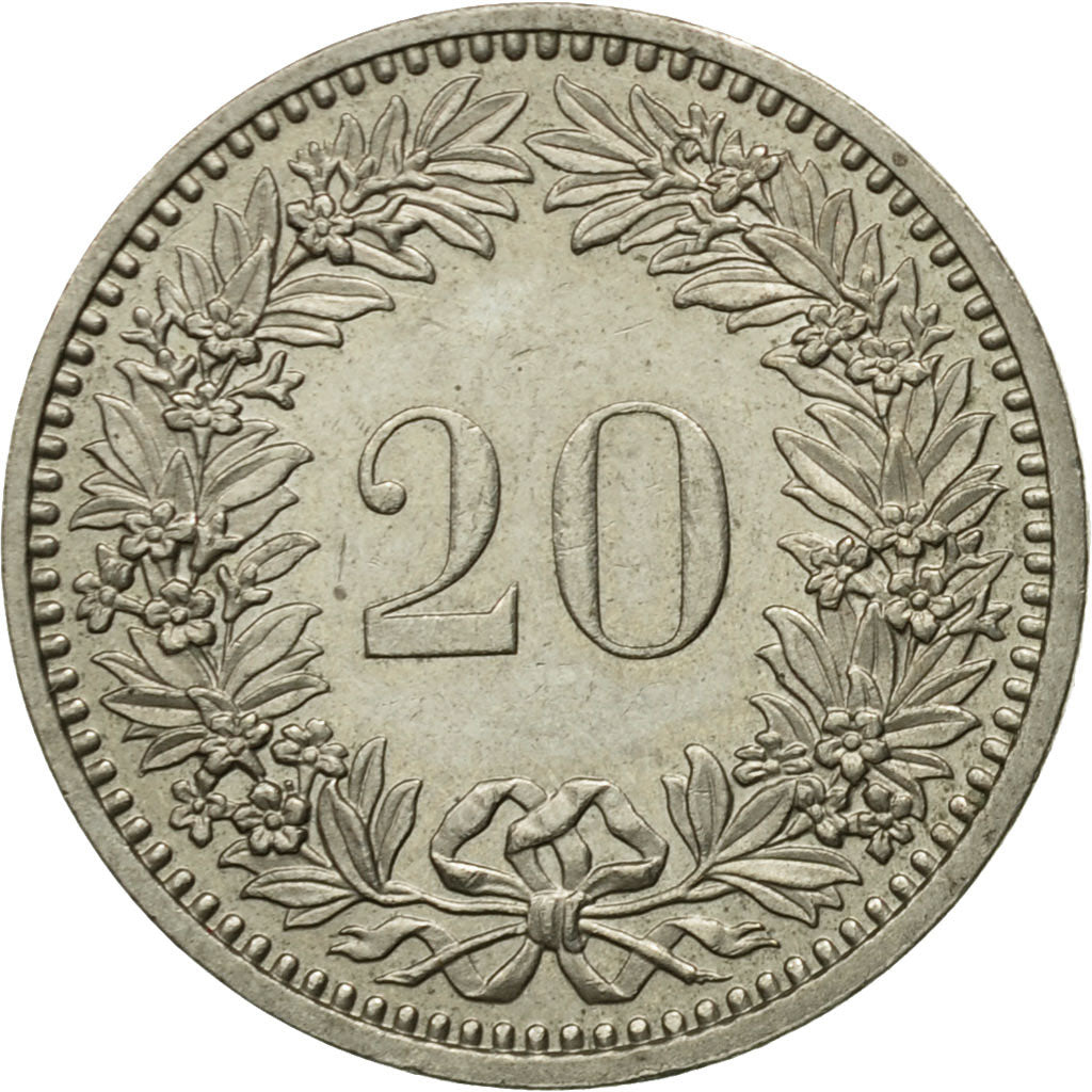 Monnaie, Suisse, 20 Rappen, 1985, Bern, TB+, Copper-nickel, KM:29a