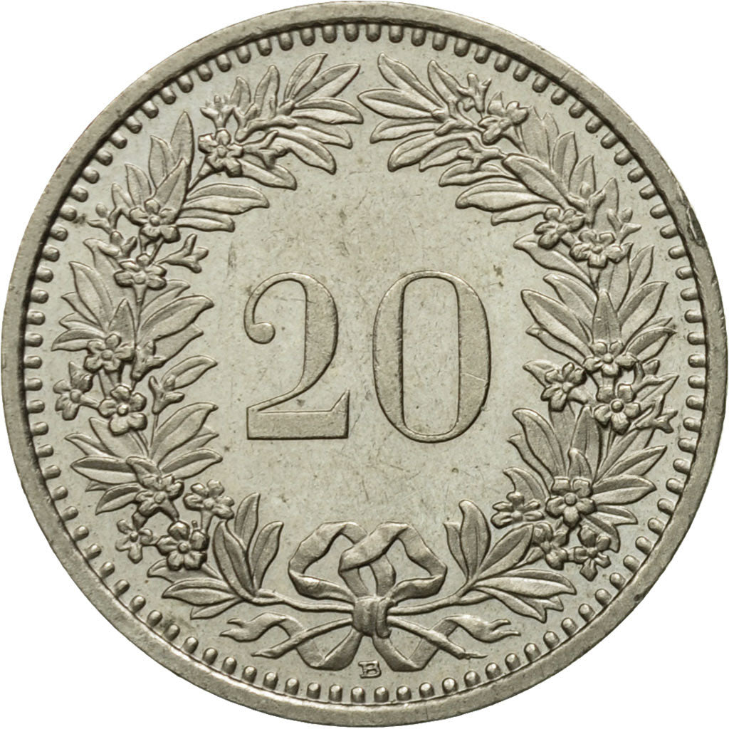 Monnaie, Suisse, 20 Rappen, 1991, Bern, TTB+, Copper-nickel, KM:29a