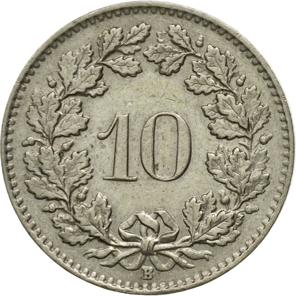 Coin, Switzerland, 10 Rappen, 1962, Bern, VF(20-25), Copper-nickel, KM:27