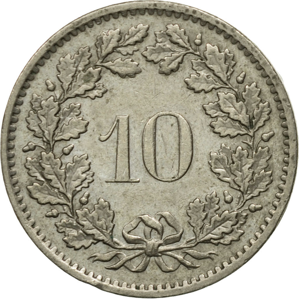 Moneda, Suiza, 10 Rappen, 1978, Bern, BC+, Cobre - níquel, KM:27