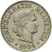 Coin, Switzerland, 10 Rappen, 1934, Bern, EF(40-45), Nickel, KM:27b