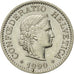 Coin, Switzerland, 10 Rappen, 1990, Bern, EF(40-45), Copper-nickel, KM:27