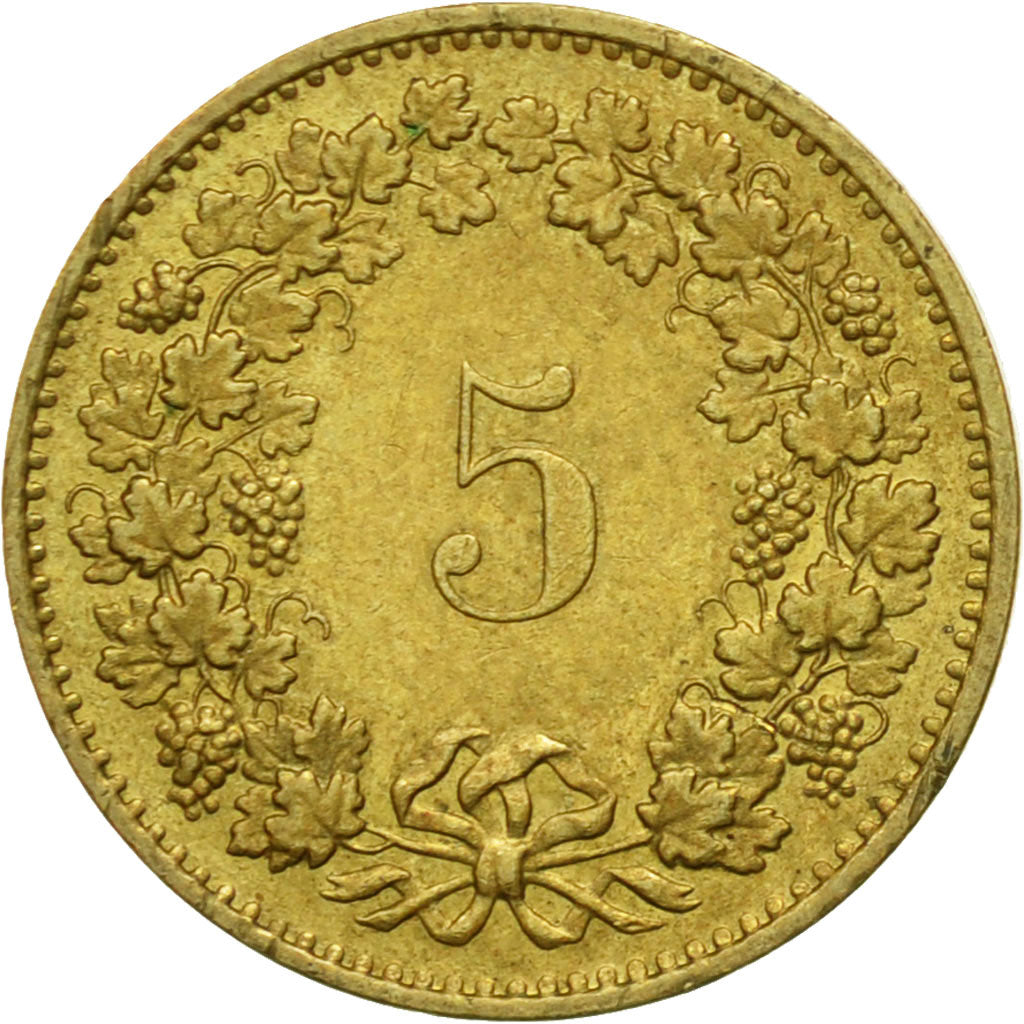 Münze, Schweiz, 5 Rappen, 1982, Bern, S, Aluminum-Bronze, KM:26c