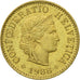 Münze, Schweiz, 5 Rappen, 1988, Bern, S+, Aluminum-Bronze, KM:26c