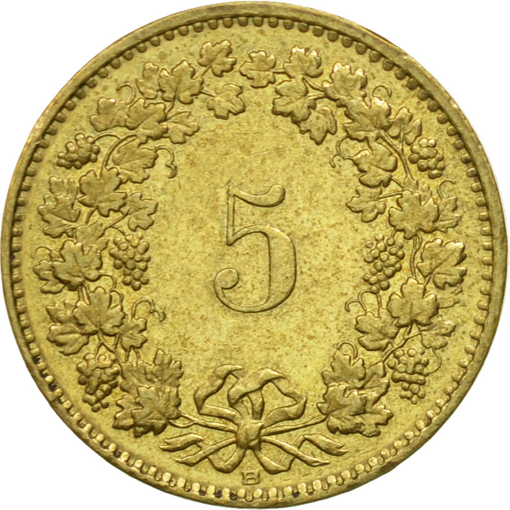 Münze, Schweiz, 5 Rappen, 1988, Bern, S+, Aluminum-Bronze, KM:26c