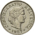 Monnaie, Suisse, 5 Rappen, 1957, Bern, TB+, Copper-nickel, KM:26