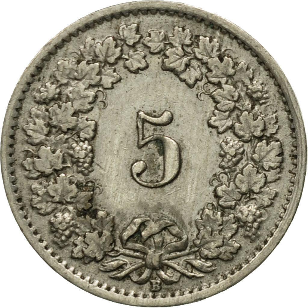 Münze, Schweiz, 5 Rappen, 1946, Bern, S, Copper-nickel, KM:26