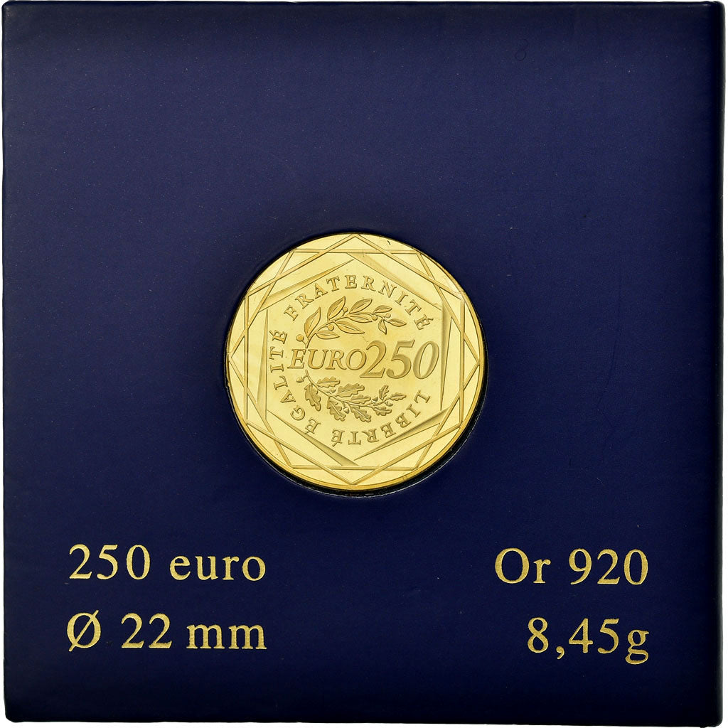Coin, France, 250 Euro, 2009, MS(65-70), Gold
