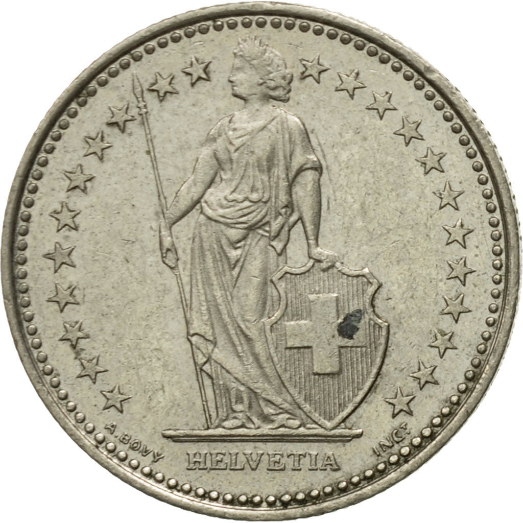 Coin, Switzerland, 1/2 Franc, 1983, Bern, VF(20-25), Copper-nickel, KM:23a.3