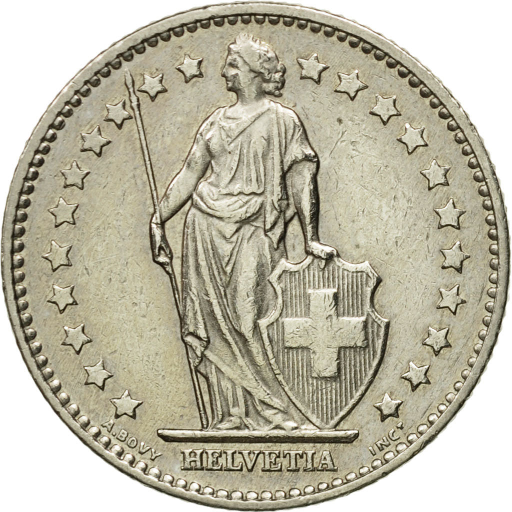 Coin, Switzerland, Franc, 1982, AU(55-58), Copper-nickel, KM:24a.2