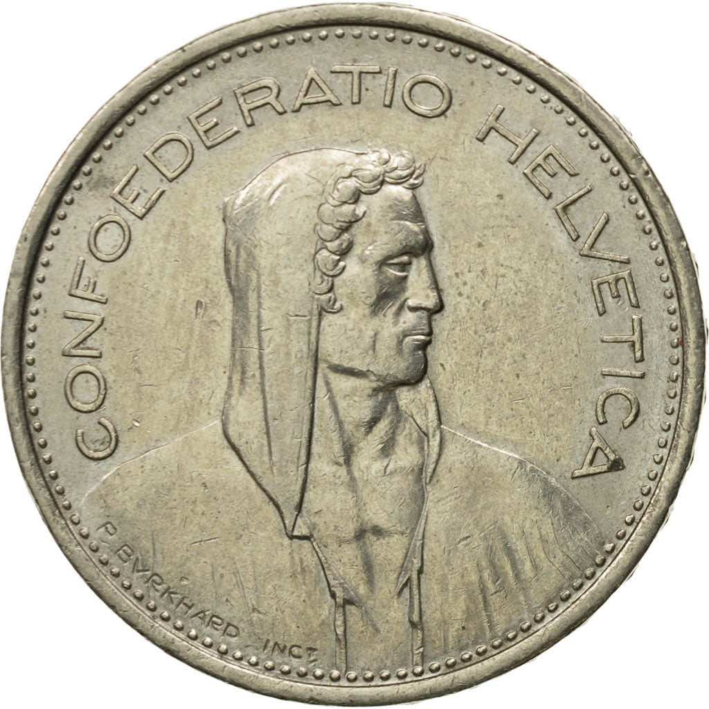 Moneta, Svizzera, 5 Francs, 1968, Bern, BB, Rame-nichel, KM:40a.1